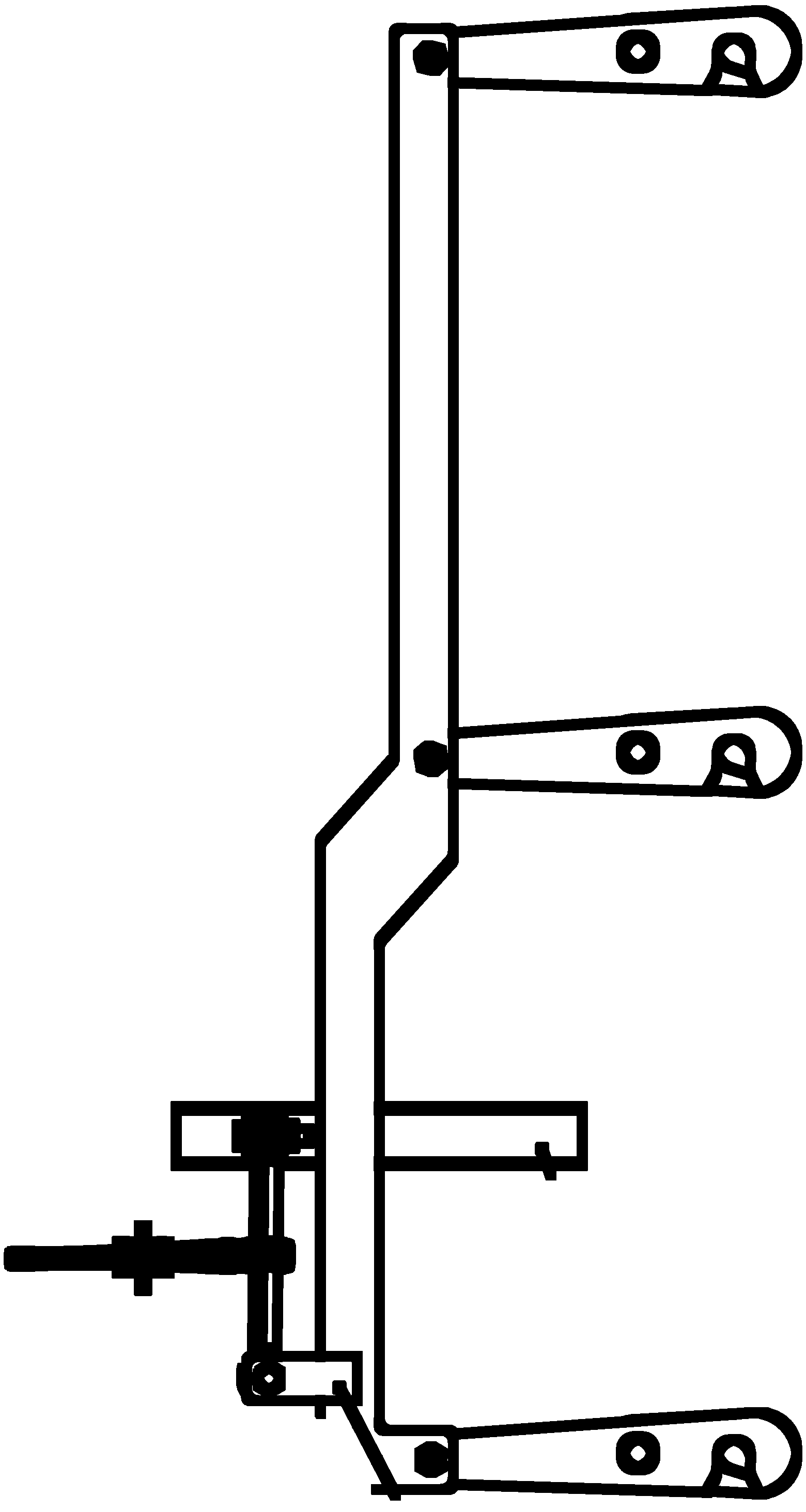 Three-point locking system